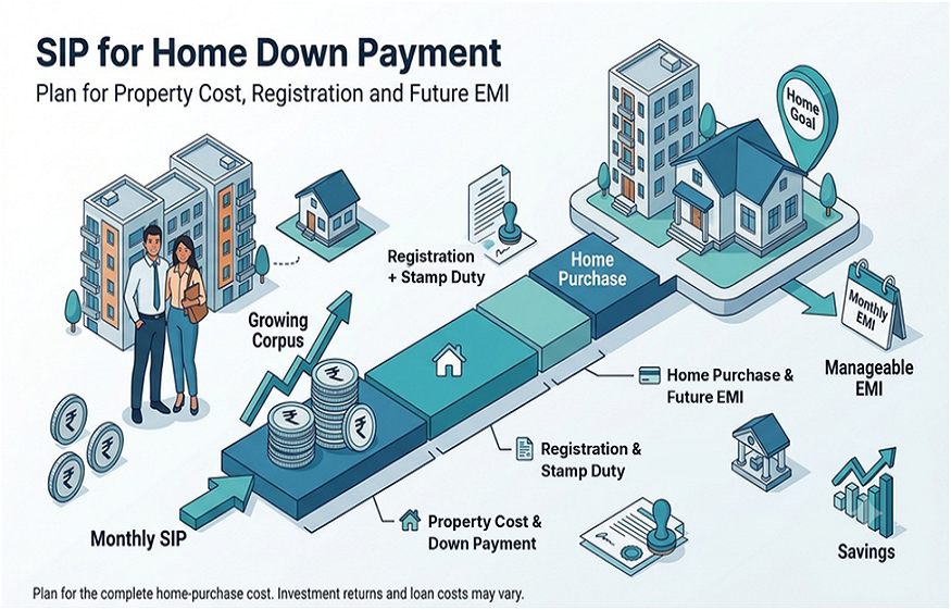SIP for Home Down Payment: Plan for Property Cost, Registration and Future EMI